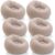 Lunmon 6 Pcs Small Bean Bag Chair Inflatable Chair Blow up Games Sofa Foldable Flocking Inflatable Lazy Sofa Portable Blow up Lounger for Living Room Bedroom (Brown)