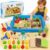 Lunoppy Farm Sensory Sand Kit for Kids, Complete Farm Sensory Bin with Lid