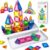 Lunoppy Mini Magnetic Tiles Travel Set, STEM Magnetic Travel Toys for Kids
