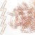 Luomorgo Rose Gold Paper Clips, 1.3 Inch (33mm), 120 Pcs Metal Paperclips