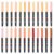 Lurrose 24pcs Flesh Tones Acrylic Paint Markers, Water-Based Soft Tip markers, Washable Pens with Brush Tip for Portrait Drawing, Manga, Face Body Art