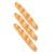 Lurrose 3pcs Orange Bread Shaped Ballpoint Pen Novelty Plastic Fine Tip