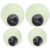 Lurrose 4pcs Giant Googly Eyes Self Adhesive, Glow in Dark Eyeballs, 4.8″ 6″ Large Luminous Wiggle Eyes for Halloween Pumpkin Outdoor Bushes Tree Crafts