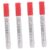 Lurrose 4pcs Red Paint Marker Pen for Memorial Stone and Rock Restoration with Precision Deep Fill Control, Waterproof Oil-based Paint Pen for Outdoor Tombstone Lettering and Monument