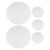 Lurrose 5pcs Small Round Cotton Canvas Panels for Painting 9.84 Inch White Art Canvases Vibrant Color Longevity and Excellent Pigment Adhesion for Handmade Crafts and DIY Painting Canvas
