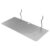 Lurrose Adjustable Modular Pegboard Shelf Brackets Wall Mounted with Metal Hooks and Antislip Grooves Iron Flat Display Shelves for Storing Gardening Tools and Office Organization