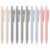 Lurrose Ballpoint Pens Plastic and Metal 10pcs 0.5mm Retractable with Clip Black Comfortable to Hold Fatigue-free Use Office Pen for Business and School Writing