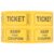 Lurrose Yellow Paper Raffle Tickets Double Roll for Company Parties and Weddings Versatile Use and Unique Design, for Classroom Rewards and Trade Show Prize Draws