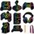 LUUFILx 80 Pcs Video Game Scratch Cards Video Game Birthday Party Decorations Colorful Rainbow Scratch Paper Art with Wooden Stylus for Birthday Party Classroom DIY Activities