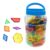 Luwecf 140x Mini Jar Set Transparent Educational for Fractions Symmetry Measurement