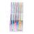 Luwecf 6 Pieces Gel Ink Ballpoint Pen Set Art Pens Markers Drawing Writing Journaling Smooth Quick Dry Water Based 0.5mm Nib Suitable for School Note, Metallic Ink