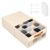 LuxDuo Minimalist Home DIY Underwear Drawer Organizer-Dustproof Sock Organizer with 6pcs Drawer Divider Adjustable Cream White Stackable Closet Storage Bins for Bra Socks Ties
