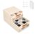 LuxDuo Minimalist Home DIY Underwear Drawer Organizer-Dustproof Sock Organizer with 6pcs Drawer Divider Adjustable Cream White Stackable Closet Storage Bins for Bra Socks Ties