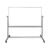 Luxor MB7248WW Extra Large Double-Sided Magnetic Dry Erase Whiteboard, 72″ W x 48″ H, Reversible Board on Wheels, Magnetic Surface, Aluminum Frame, White