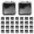 Luxshiny 30pcs Plastic Press on Nail Display Box for Artificial Nail Designs, Stackable Shape with Professional Organized Storage, for Home and Manicure Salon Use