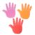 Luxshiny 3PCS Giant Foam Hand, Cheerleading Foam Hand Prop for Sports Fan