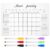 Luxshiny Acrylic Magnetic Dry Erase Board Calendar for Fridge with Markers