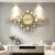 Luxury Gold Wall Clock for Home Decor, 39.4 Inch Large Modern Starlight Metal Wall Clock, Silent Non-Ticking Battery Operated Decor Clock for Living Room Housewarming Gift