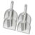 LUXVI Heavy Duty Plastic Dustpan and Brush Set for Efficient Cleaning (Grey, 4 PCS)