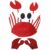 Luxylei Cartoon Animal Costume Set Cute Red Lobster Fancy Dress Hat with Gloves Animal Cosplay Outfit for Halloween Party Props