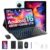 Luzglo P11 Android 16 Tablet, 11 Inch Tablet with Gemini AI, 48GB RAM+128GB ROM/2 TF, 120Hz, T7250 Octa-Core, 8800mAh/18W, 13MP+5MP, Widevine L1, Face ID, GPS, FM, OTG, Tablet with Keyboard Pen
