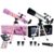 LUZSCO 2-Pack Kids Telescopes, Pink Purple & Silver, Ages 6-12