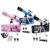 LUZSCO 3-Pack Kids Telescopes, Pink Purple, Blue & Silver, Ages 6-12