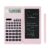 LveSunny Scientific Calculators for Middle School & High School, Solar and Battery Power with Notepad for School，10 Digits Digital with Erasable Writing Board Math Calculator (Pink)