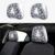 Lwixaonyp Letter A Realistic Soccer Balls in Form of Capital A Sports Play League 2 Car Seat Headrest Protective Covers