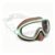 LWLQCZJ Clip-On Swim Goggles for Kids, Ages 3-14, Brown-White