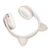 LXB39A Cat Ear Bluetooth Headset Cute Adjustable Wireless Headphones for Kids Portable Bass Sound 40mm Speaker (Khaki)