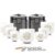 Lycrystal 432Hz 6-12 Inch Frosted Chakra Crystal Singing Bowl Set 7PCS