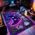 LYGLIGH Neon Gaming Rug for Boys Room, Colorful Decor for Kids & Teens