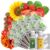 LYKOCLEAN Flower Fruit Seed Pods for AeroGarden, Ahopegarden, iDOO Hydroponics Growing System Indoor, 350 Seeds Including Dwarf Sunflower Bambino, French Marigold, Red Tomato, Red Strawberry (12-Pods)