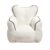LYkotama Heart Shape Faux Fur Bean Bag Chair, Floor Couch for Reading