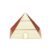 LYMCKAD Brass Statue Three-Story Pyramid Rotatable Ornaments Fidget Spinner Crafts Desktop Feng Shui Fortune Copper Energy Tower Gift