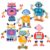 LYOKELC Wooden Robot Building Toy, 33-Piece Snap-Together Set, Ages 3-6