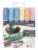 LYRA Graduate Mark All Multisurfaces Permanent Marker, 2mm Tip, 6 Assorted Pastel Colours, For Students and Schools