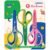 LZBWOL Left Handed Scissors Kids Ages 8-12 School, Soft Comfort Grip 3 Pack