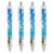 LZQPOEAS Beach Landscape Illustration Retractable Ballpoint Pens 4 PCS