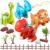 LZZAPJ Montessori Dinosaur Assembly Toy Set with Lights & Music – STEM Dinosaur Toys for Kids 3-4, Baby & Toddlers Ages 3 4 5 Years Old, Perfect Christmas/Birthday Gift for Boys & Girls