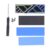 M.2 2280 SSD Heatsink, Aluminum Alloy M.2 SSD Cooler Heatsink with Double – Sided Thermal Pads, 45° Angled Wind Guide Design for PCIe NVMe SSDs, Includes 0.5mm & 1mm Heat Sinks, Sc