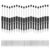 Maahongh 20 Pcs Beadable Pens Bulk, Plastic Beaded Pens with 40Pcs Black Ink, Bead Pen Kit DIY Pen for Beads for Makes Gifts for Office Supplies(Black)