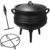Mabeeze 10 Qt Cast Iron Potjie Pot, 3-Legged Campfire Dutch Oven