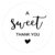 Mabor 120Pcs A Sweet Thank You Sticker Labels, Clear Thank You Stickers