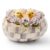 MACKENZIE-CHILDS Peekaboo Egg, Cute Easter Chick Decor, Spring and Easter Egg Decor, Purple-and-White Violet Check