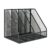 maggazine File Holder Metal 4 Compartment Desktop Document Organizer