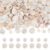 Magibeads 200Pcs Shell Charms Capiz Shells for Jewelry Making Natural Freshwater Shell Disc Charms with Holes 2 Sizes 10mm 15mm Seashell Beads for Jewelry Making Earring Necklace Bracelet Crafts