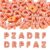 Magibeads 30Pcs Letter Acrylic Beads Large Hole Beads Tartan Pattern Orange