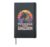 Magical Rainbow Psychedelic Unicorn Colorful Fantasy Hardcover Journal, Black
